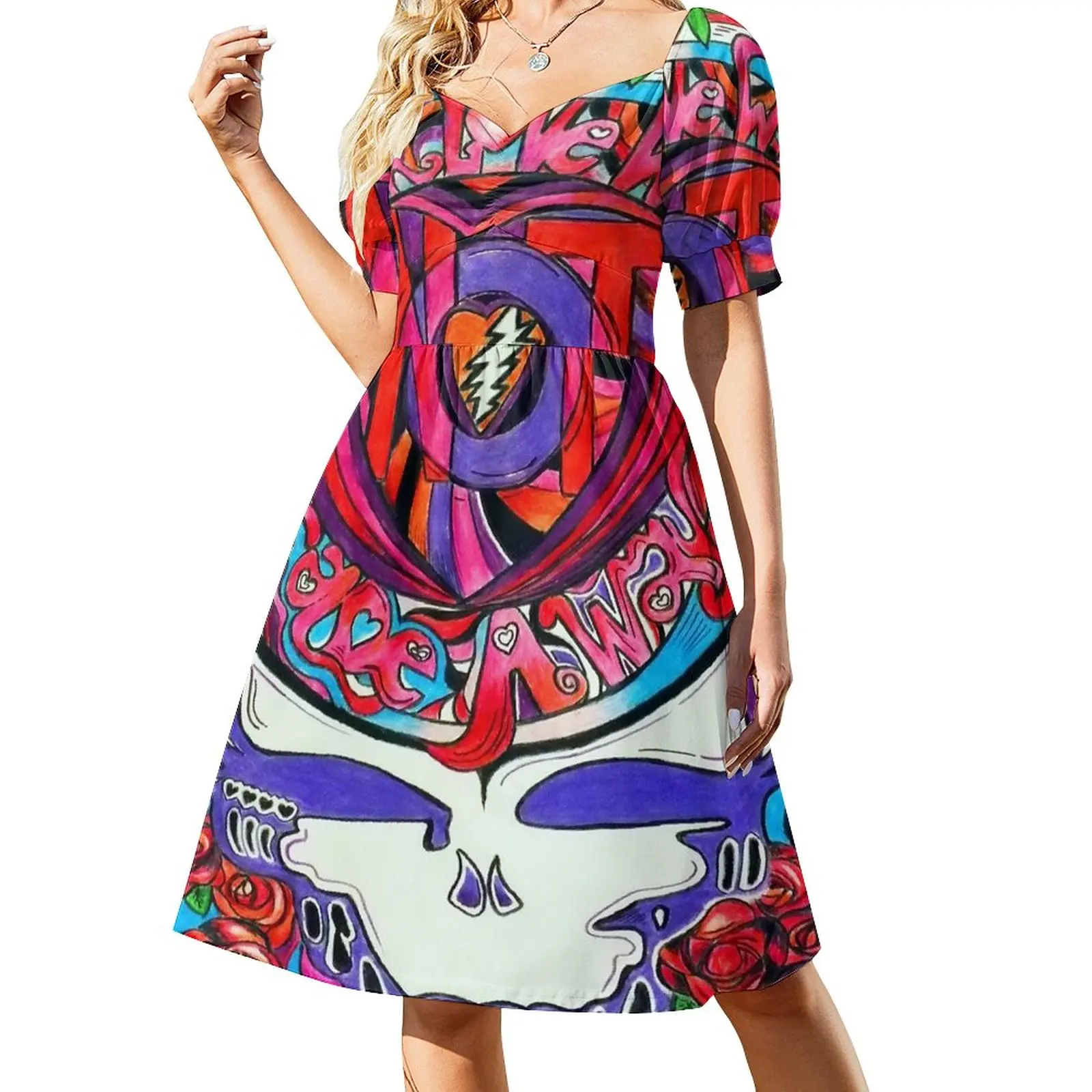 

N0T FADE AWAY (~);} Sleeveless Dress Woman fashion Party dresses for women