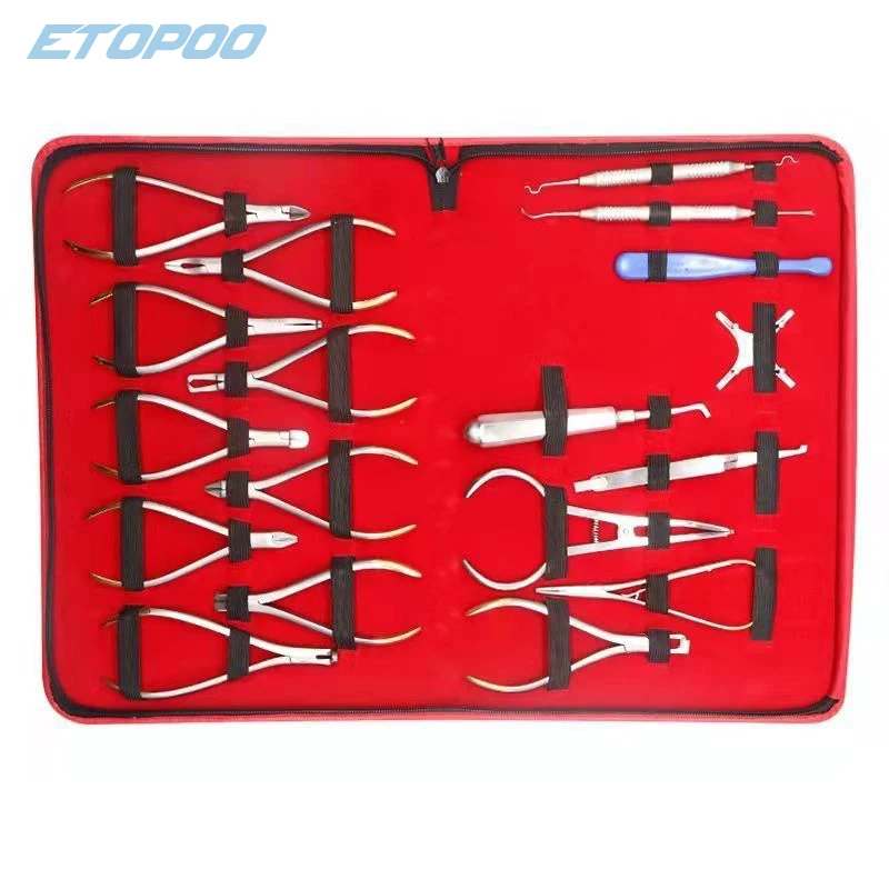 Orthodontic Tools Set 18/26pcs Dentist Orthodontic pliers Forming pliers stainless steel Instrument Archwire