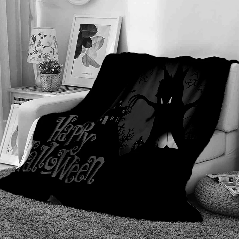 

Halloween New Year Gift Soft Plush Sofa Bed Throwing Picnic Blankets Modern Flannel Blanket Cover Gedruckt Bettdecke Geschenk