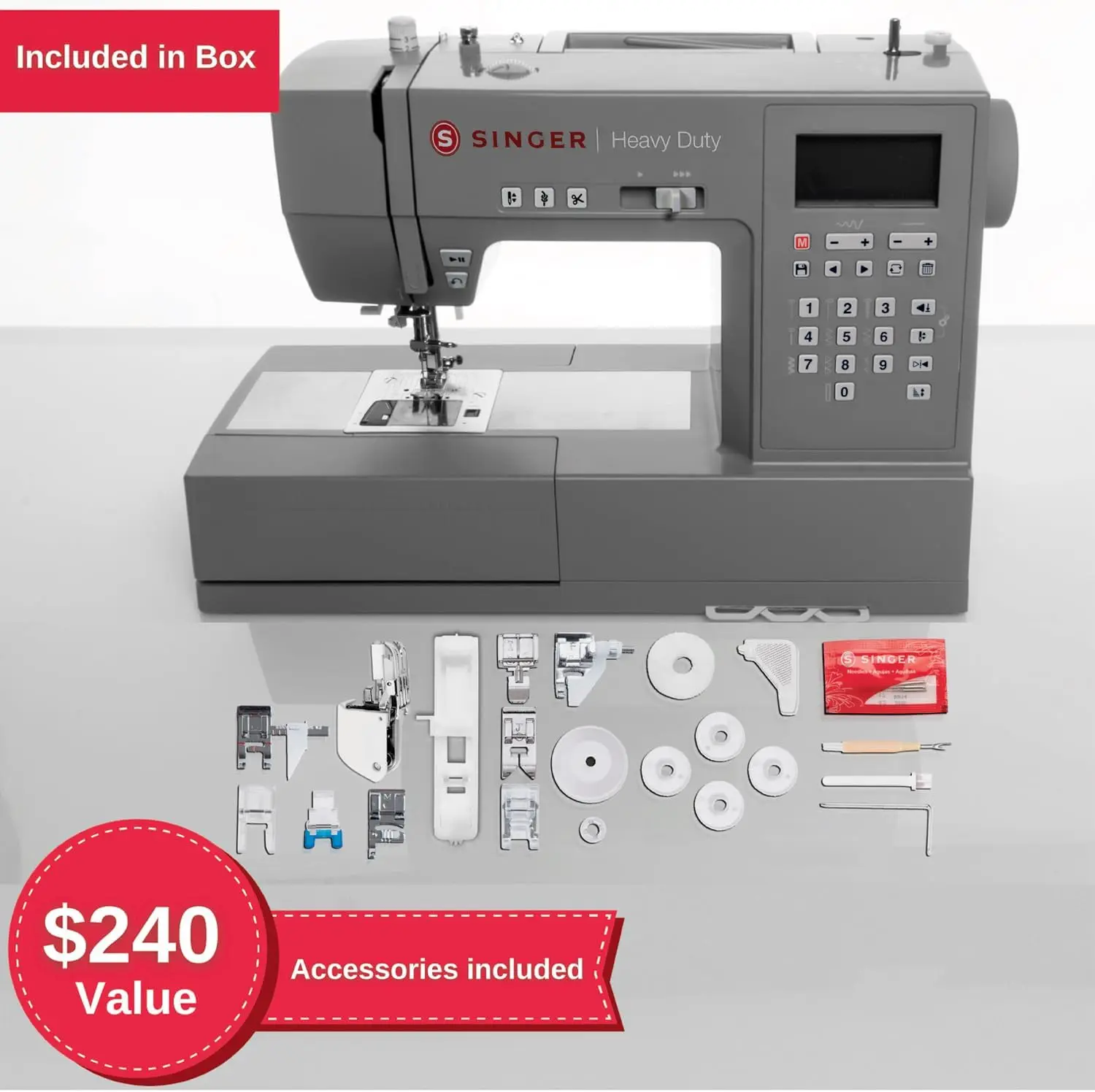 Heavy Duty 6800C Computerized Sewing Machine with Accessory Kit | Strong Motor with Enhanced Piercing Power, 586 Stitch Applicat 2