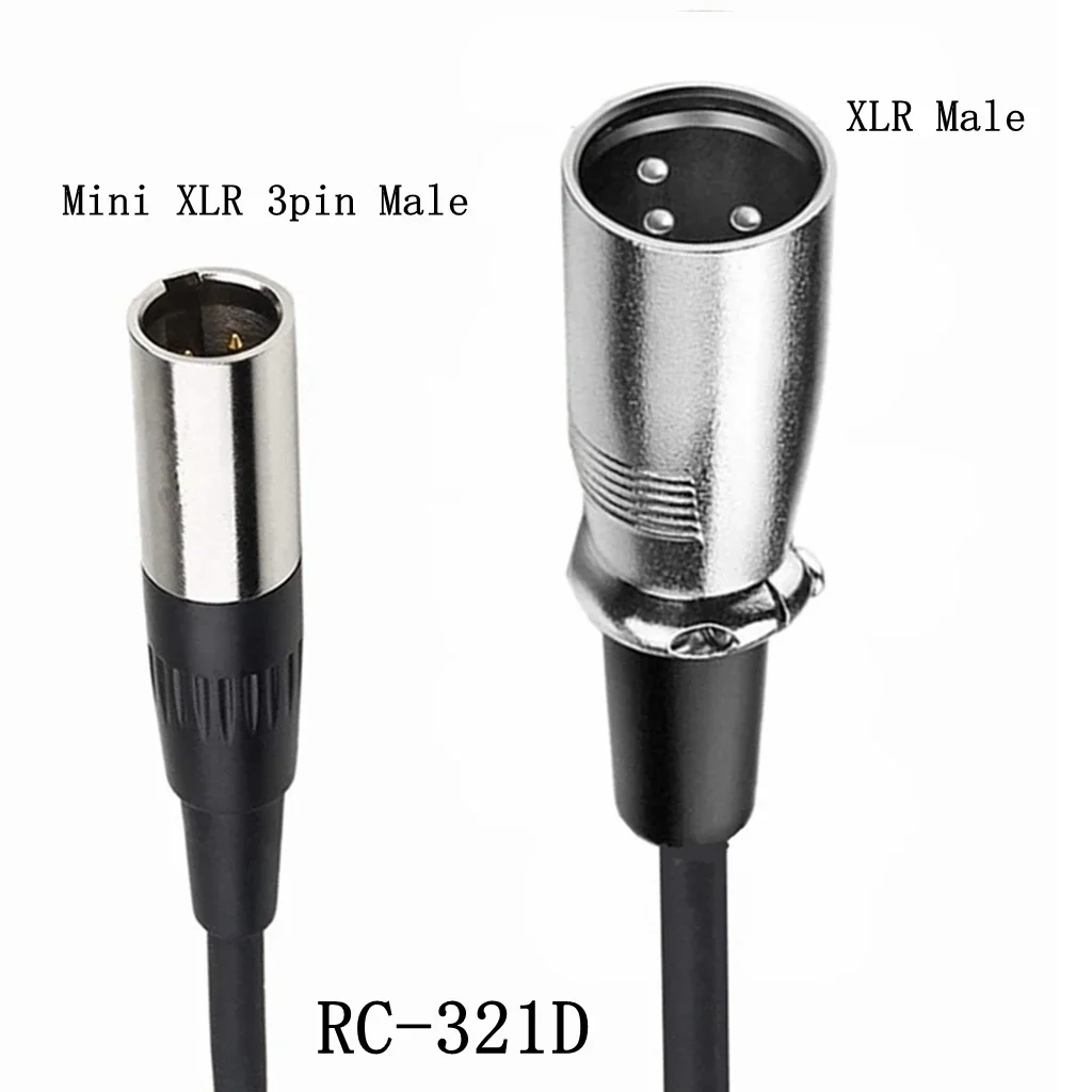 Adaptador Mini XLR 3Pin Macho A 4Pin Hembra - Chapado En Oro, Carcasa Aleación Zinc | Para Cámaras Y Micrófonos Profesionales (Pack De 2)