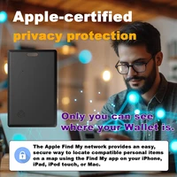 Slim Wallet Tracker Card Smart Tag Work with Find My (iOS Only) Air Tag Bluetooth Search Locator Wallet Finder Card - Image 3