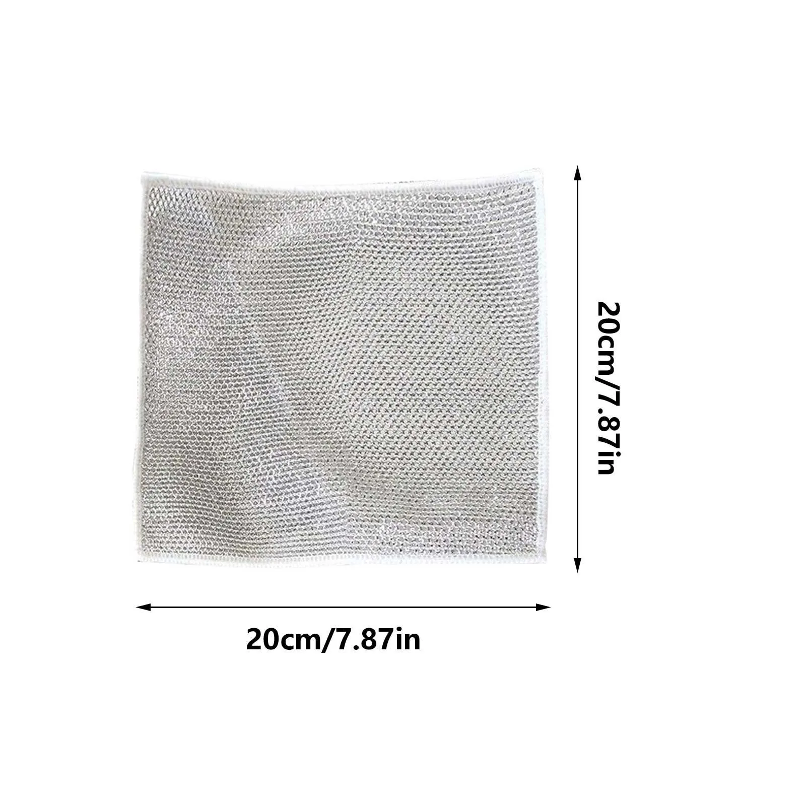 Multipurpose Wire Dishwashing Rags for Wet and Dry, 2023 New  Multifunctional Non Scratch Metal Wire Dishcloth, Reusable Premium Metal  Scrubbing Pads