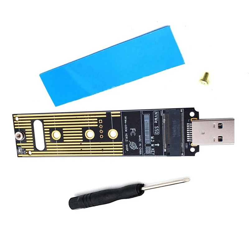 

1 компл., NVME USB адаптер, внутренняя карта 10 Гбит/с, USB3.1 Gen 2 для M2 Nvme 2230 2242 2260 2280 SSD