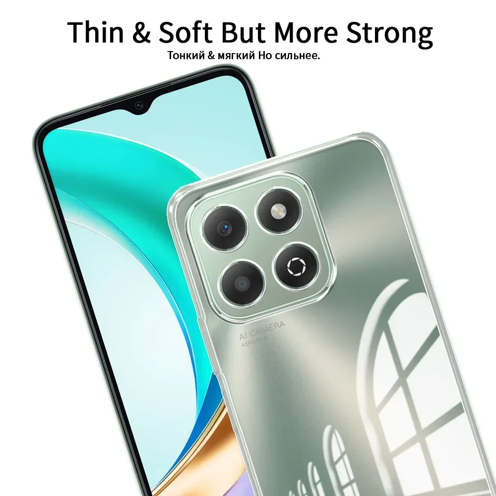 Honor X6 Series Shockproof Silicone Clear TPU Phone Case
