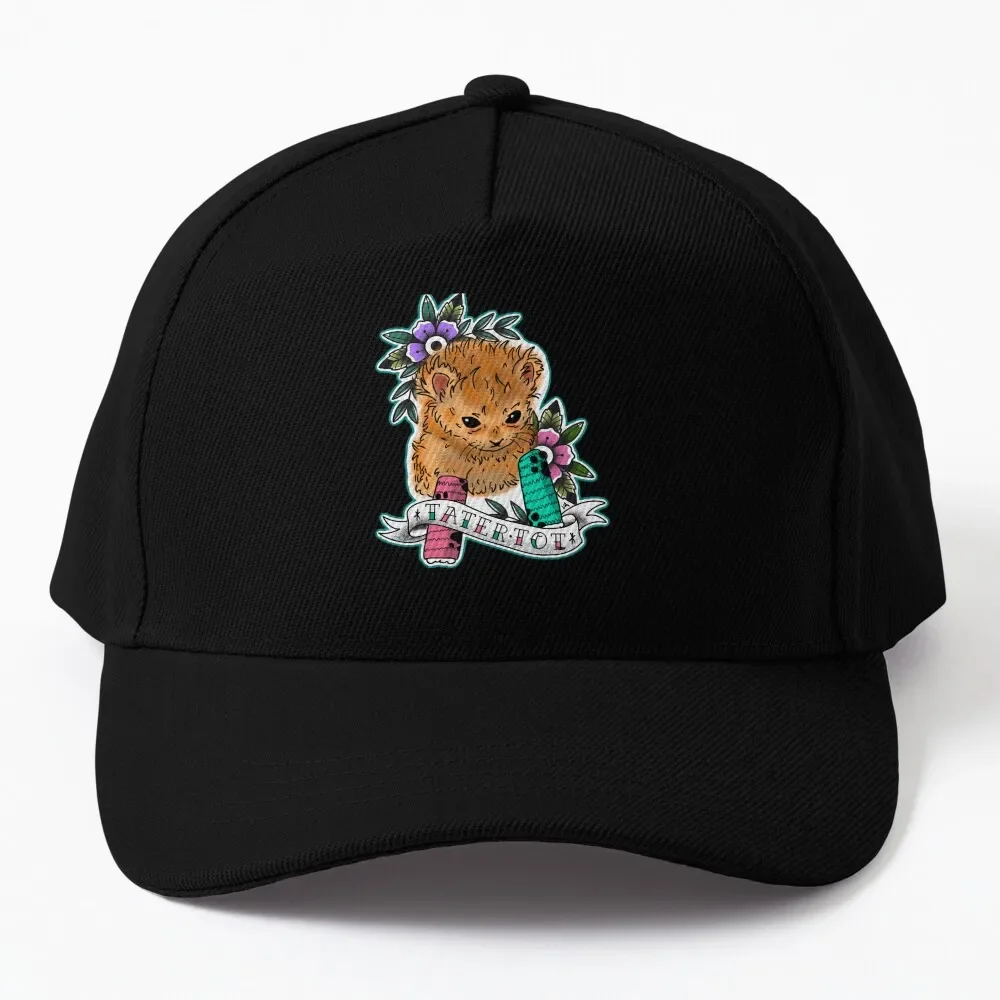 

Tater Tot Tattoo Baseball Cap Luxury Hat Custom Cap Fluffy Hat Golf Women Men's