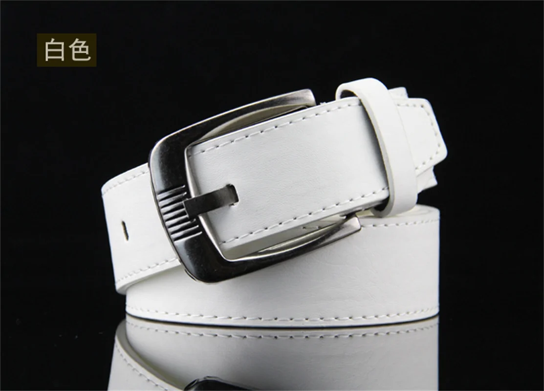Alloy Pin Buckle Men's Belt Casual Jeans Belt Male PU Leather