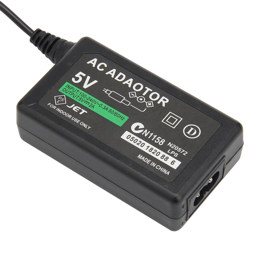 PSP 1000 2000 3000 콘솔용 벽 충전기 전원 케이블, EU 미국 플러그, 5V AC 어댑터, 200 개