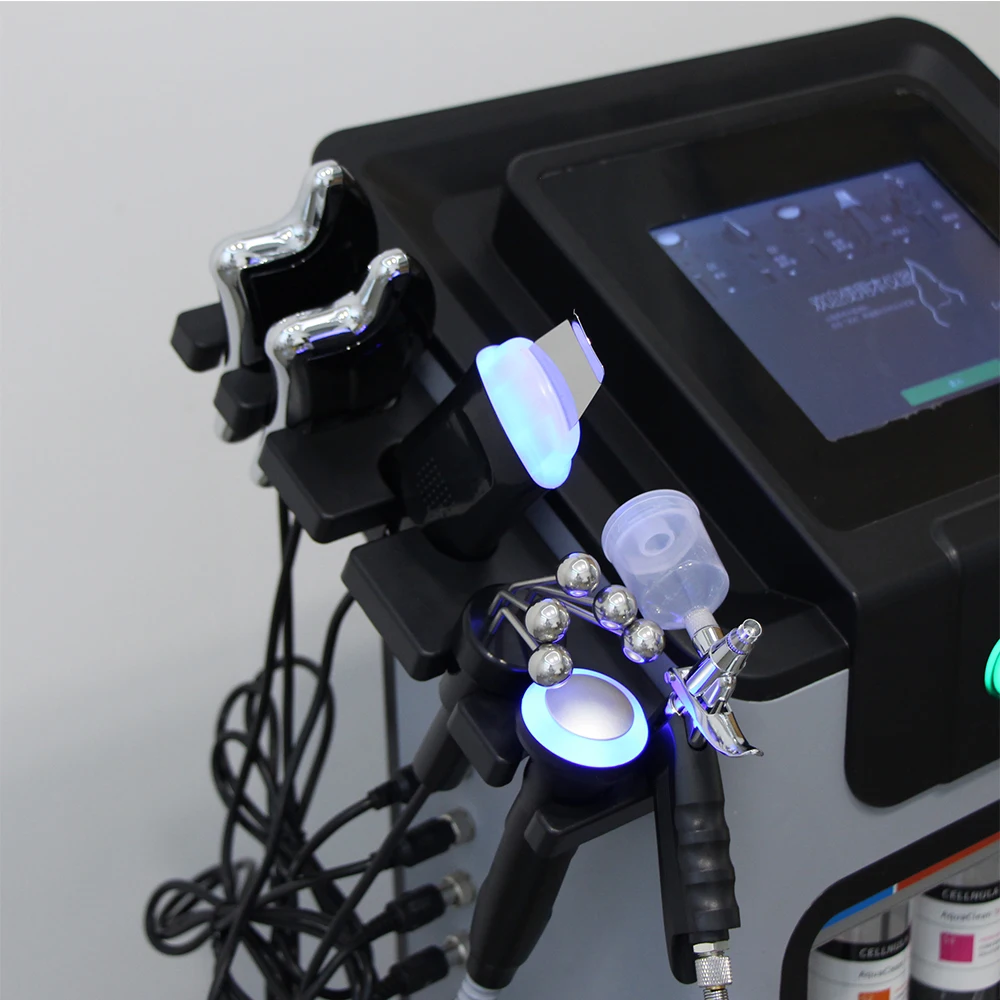 10 in 1 Hydro Dermabrasion Machine Water Jet Auqa Peeling Face Lift Blackhead Remove Beauty Salon Machine Exfoliating Deep Clean facial beauty instrument