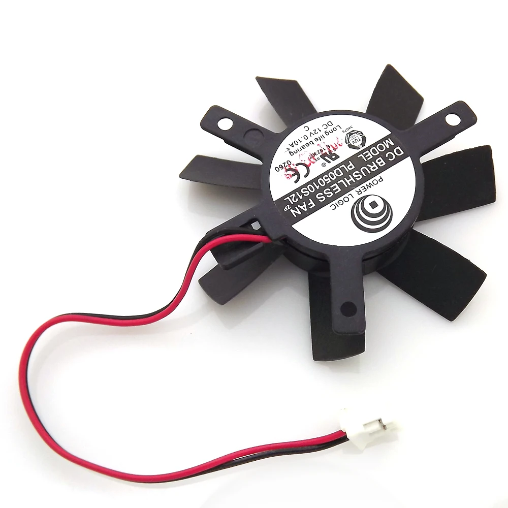 

PLD05010S12L DC12V 0.10A 45mm 2Pin 2Wire Cooler Fan For MSI GT440 N440GT V5 GT430 Graphics Card Cooling Fan