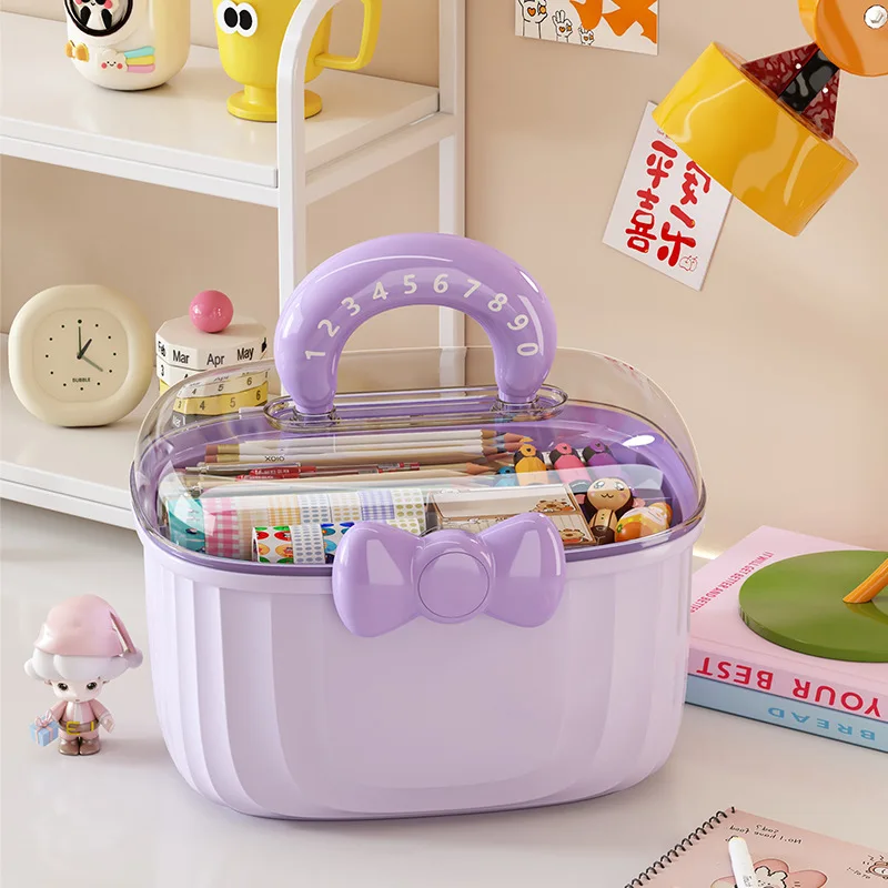 Hair Accessories Storage Box Portable Makeup Organizer For Hair Clips Hair Ties Earrings Bracelets Necklaces