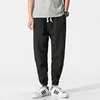 Men's Cotton and Linen Harem Pants Leggings Japanese Casual Pants Chinese Style Bloomers Men's Linen Pants   Cargo Pants Streetw 2