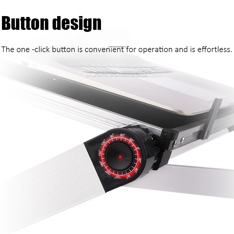 Adjustable Laptop Desk Stand Portable Aluminum Ergonomic Lapdesk For Sofa PC Notebook Table Desk Stand With Mouse Pad Punk laptop stand laptop riser stand laptop mount