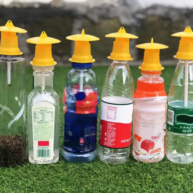 1Db Gyümölcslégy Csapda Gyilkos Műanyag Sárga Drosophila Légy Fogó Kártevő Rovarvezérlés Az Otthoni Gazdaságok Nagykereskedelemhez - Image 2