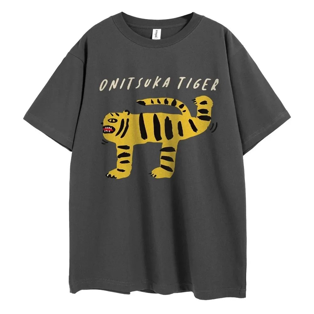 ★onitsuka tiger★ logo graphic t-shirt Onitsuka Tiger GRAPHIC TEE White T-shirt Size Large