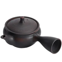 Pot à poignée latérale en poterie violette, théière Kung Fu en céramique aveugle à la main, théière simple, dispositif de préparation de thé Pu'er, ensembles de thé, théière chinoise 5