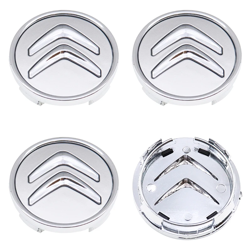 4pcs 3D 60mm Citroen logo car emblem Wheel Center Hub Cap auto Rim refit dust-proof badge covers sticker styling accessories