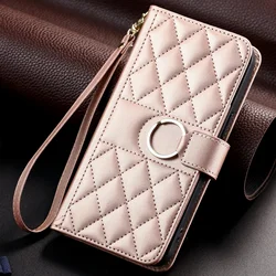 Elegant PU Leather Flip Wallet Phone Case Cover for Redmi 9AT (Rose gold)