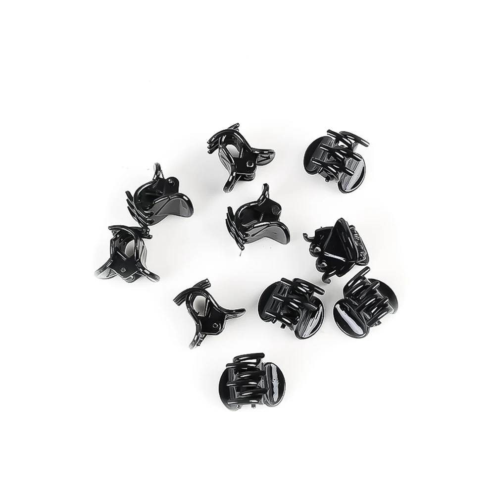 EECOO 100PCS Black Plastic Mini Clips Small Claws Hair Clip Clamp Clothes  Hair Accessories, Clothes Mini Clip, Small Claw Clip