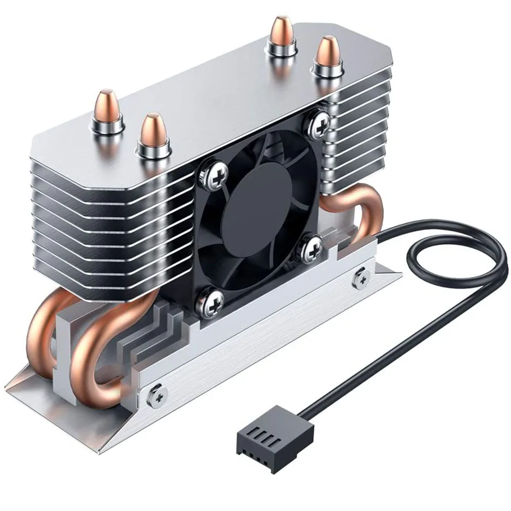 Solid State Hard Disk Fan Dissipador de Calor Ventilador de Refrigeração Embutido Silicone Therma Pads Refrigerador para m2 Nvme 2280 Ssd M.2