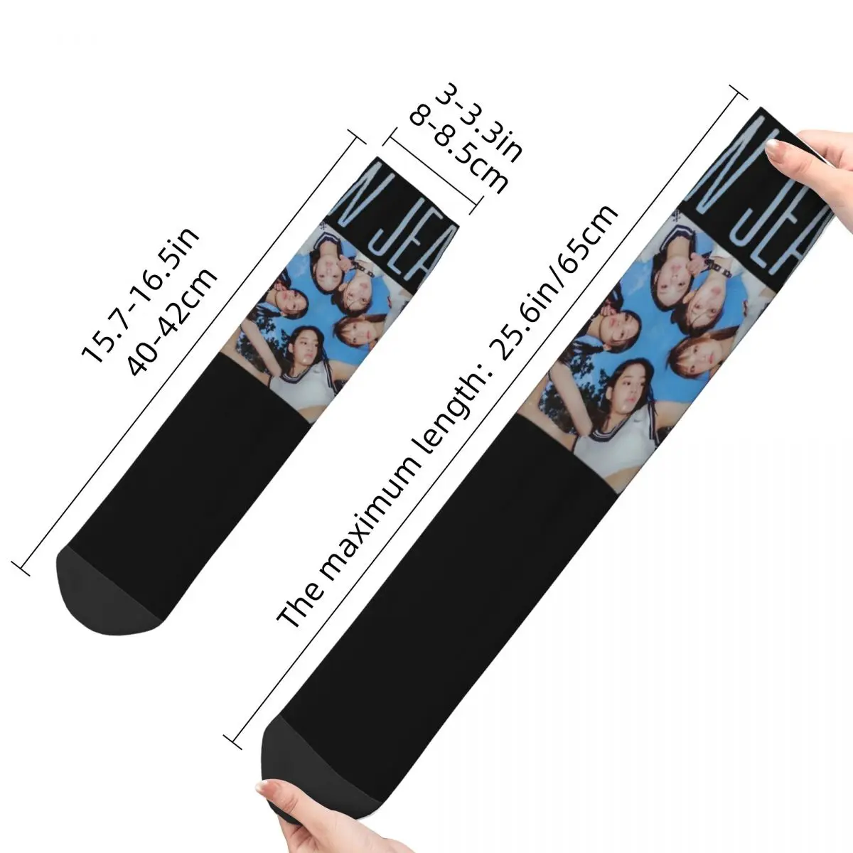 The Fenomenal Newjeans Design Theme Crew Socks Merchandise for Female Male  Cozy Print Socks