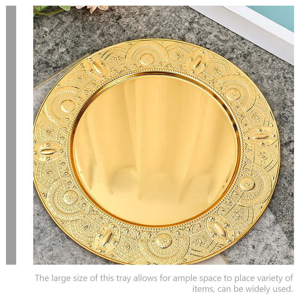 

European Style Fruit Plate Food Metal Serving Platter Dessert Salad Plates Dishes Wrought Iron Dinner Sushi Tray