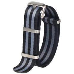 Durable Nylon Watch Band - Comfortable Military - Style Washable Strap for Men (H - 25)