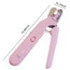 2-in-1 Nail Trimmer with LED Light 200mAh Pet Claw Clippers USB Charging W/ Splash Guard for Cats Small Medium and Large Dog 6