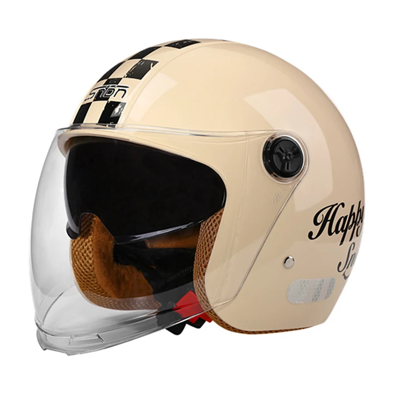 

Open Face Motorcycle Helmet - for All Seasons and Riding Styles