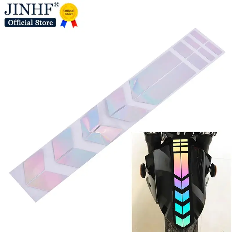 

Hot sale 1pc Waterproof Decors Universal Car Motorcycle Reflective Stickers Wheel Car Decals On Fender