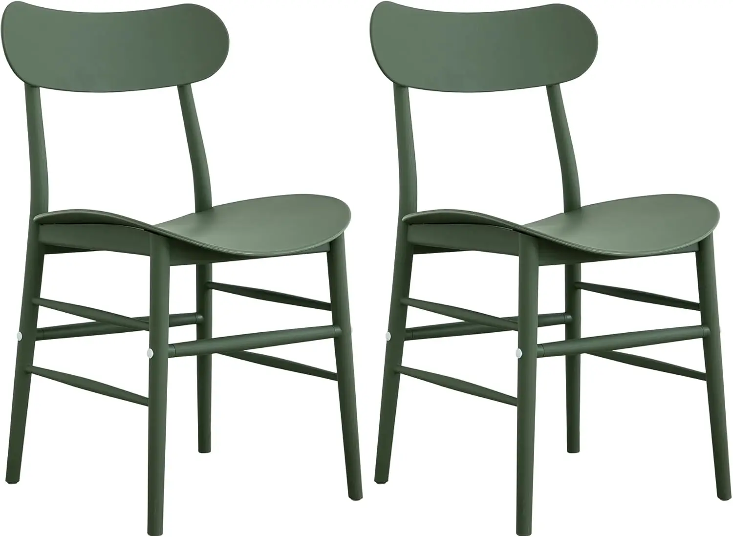Modern Stackable Dining Chair Set,Quick Assembly,Plastic Chair,Patio Chair,Suitable for Indoor and Outdoor Cafes
