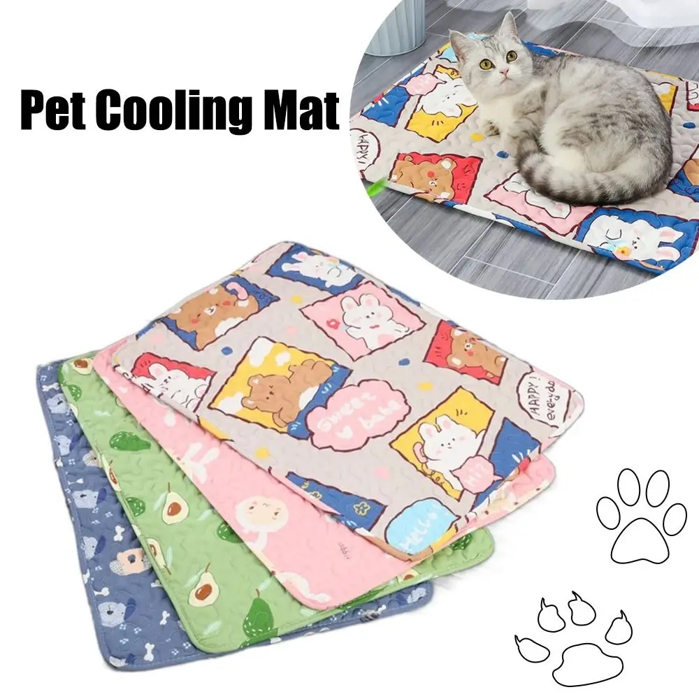 Pet Bed Pet Blanket Dog Cooling Mat Pet Cooling Mat Pet Bed Mat Pet Mattress Dog Kennel Mat Cute Washable Dog Cooling Mat Summer Pad Breathable Pet Cold Bed Pet Ice Pad Blanket
