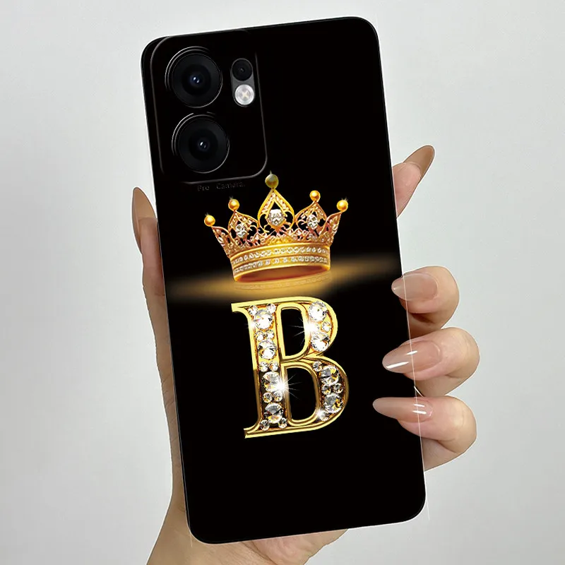Crown Letter Painted Soft Silicone Phone Case - Enhanced Back Cover with Bumper Protection