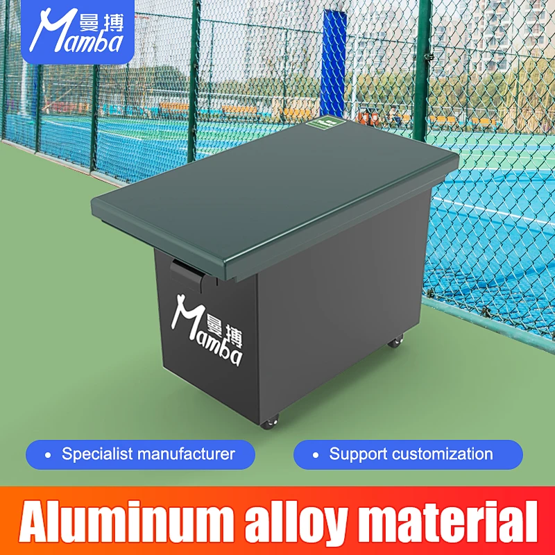 

Removable Aluminum Alloy Modern Outdoor Tables with Wheels for Player Rest Table Seat Matching Table Stadium Storage Facilities