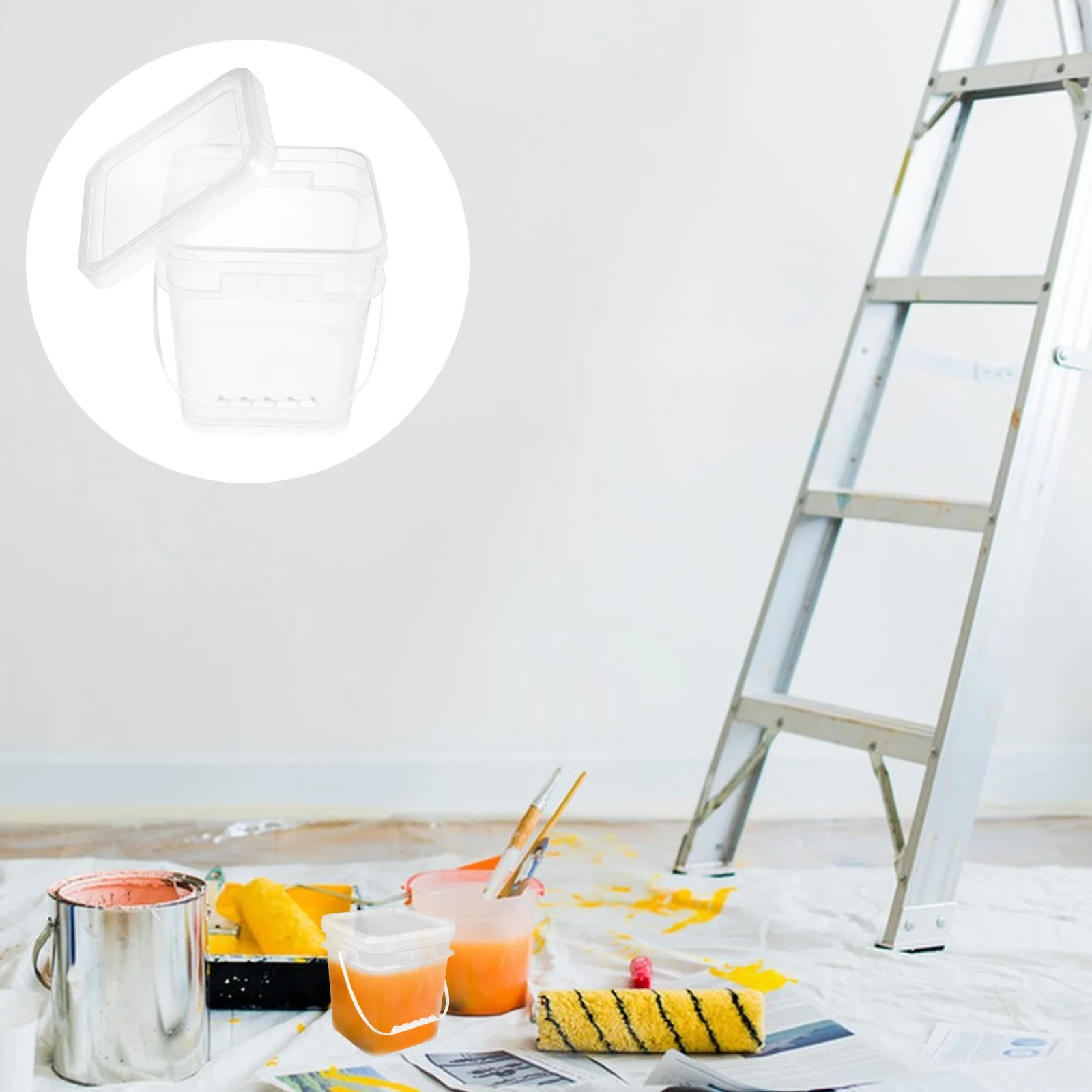 

Chemical Paint Bucket Favor Containers Holder Hand-held Coatings Plastic Painting