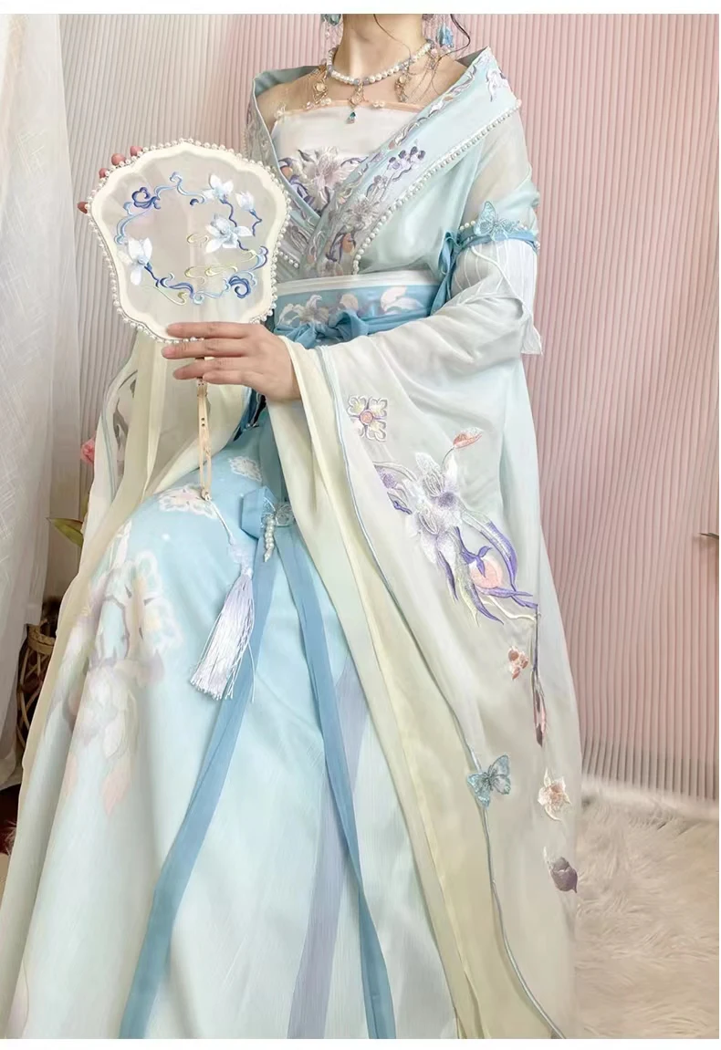 

Hanfu Dress Women Ancient Chinese Hanfu Sets Female Fairy Cosplay Costume Summer Dance Dress Purple Blue Red Hanfu Party Outfit