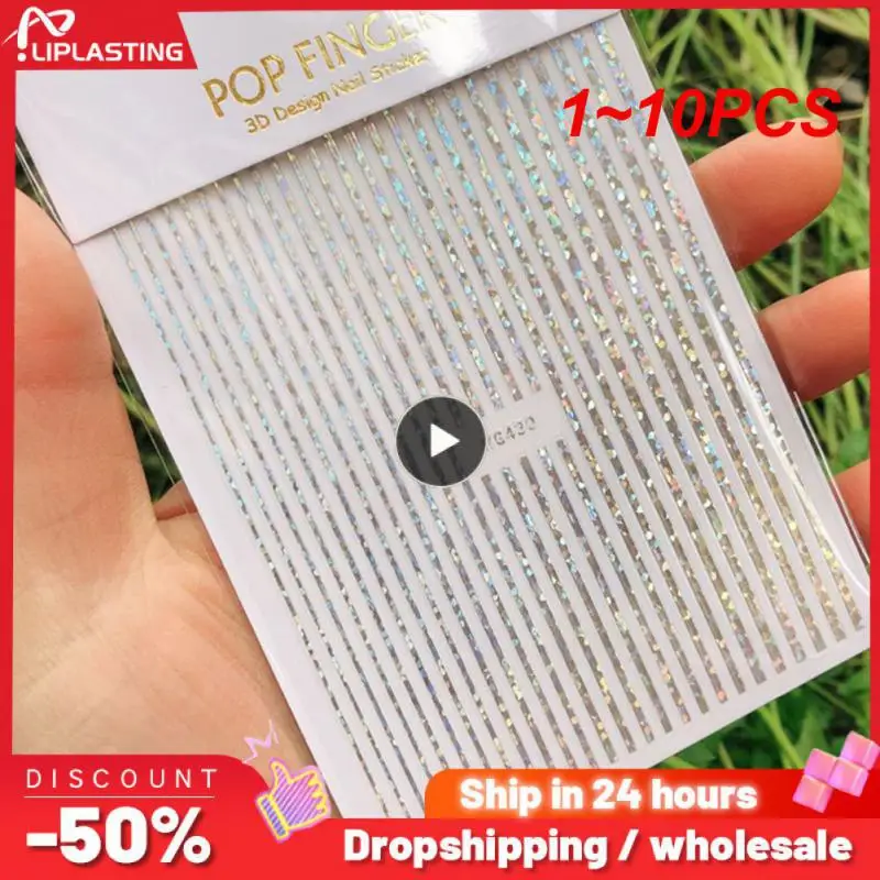 

1~10PCS Heart Scrapbooking Stickers 3D Star Self-Adhesive Holographic Laser Nail Art Supplies for Women and Nails
