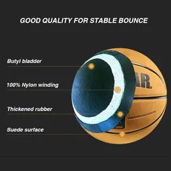 Indoor Basketball Waterproof Outdoor Anti-Slip Size Microfiber Ball & 7 Basketball Professional #7 Wear-Resistant Soft Size 7 We