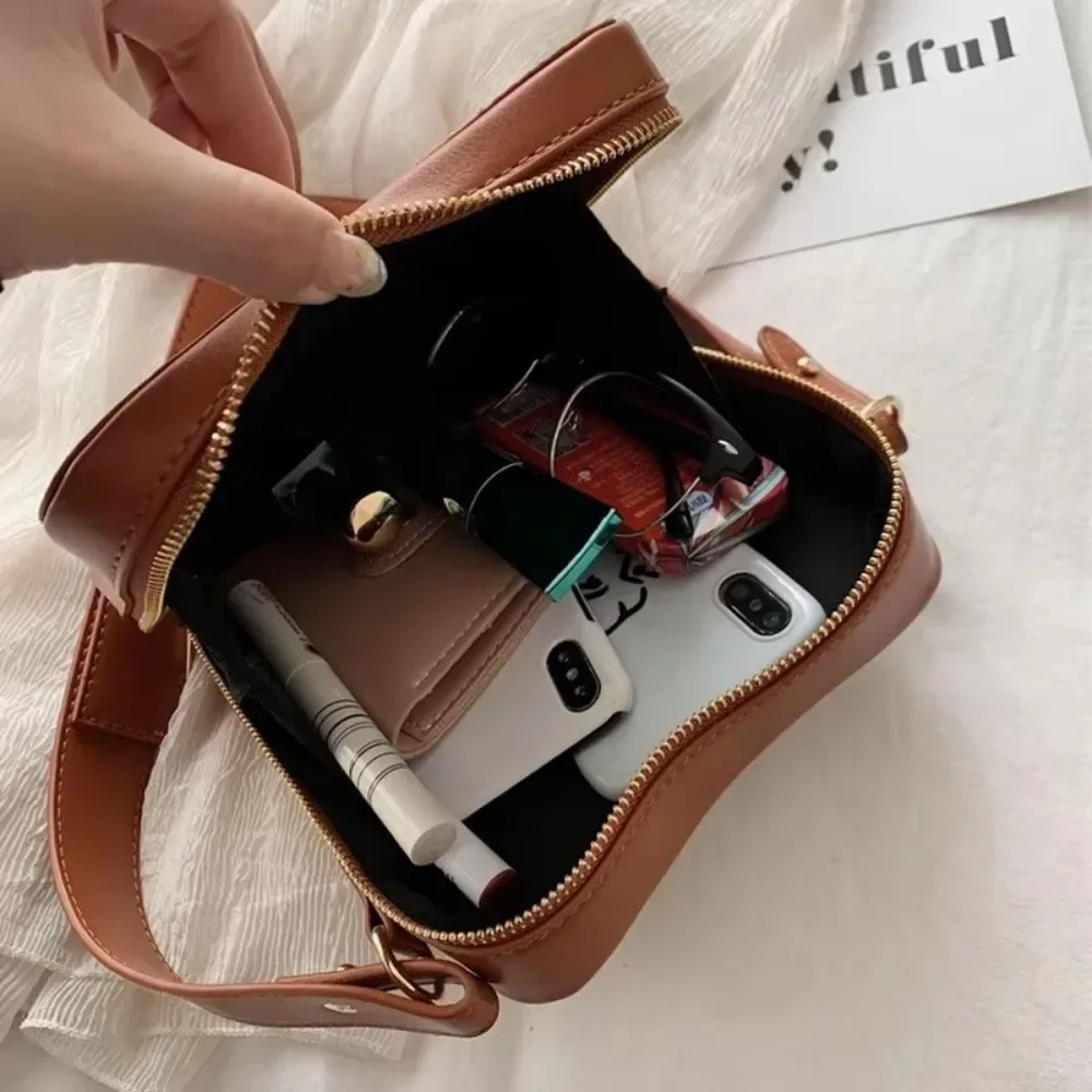 Fun Toast Design Crossbody Bag Pu Leather Fashion Women Purses and Handbags Girl's Shoulder Bag Female Clutch Bag 2024 New