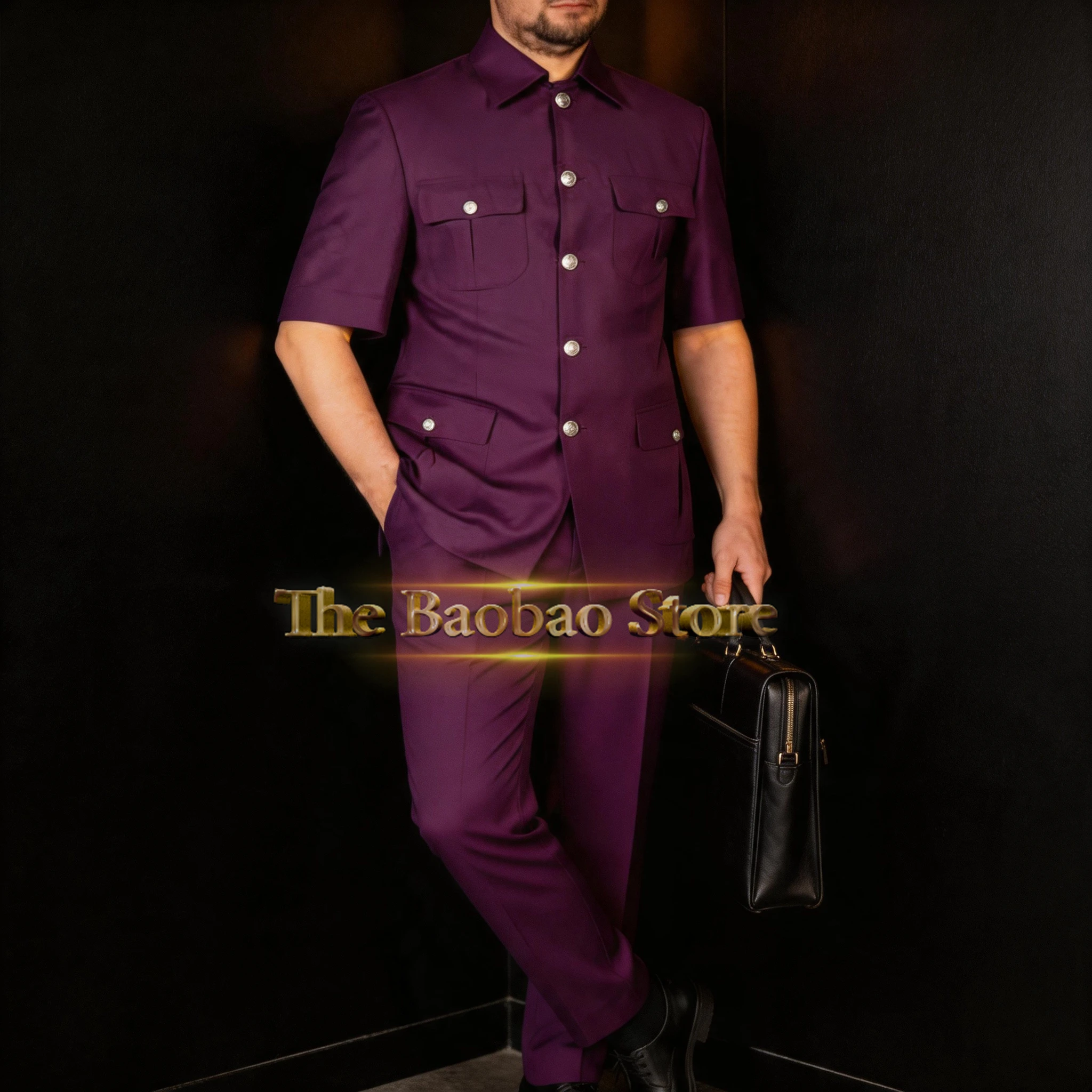 Costume noir pour homme