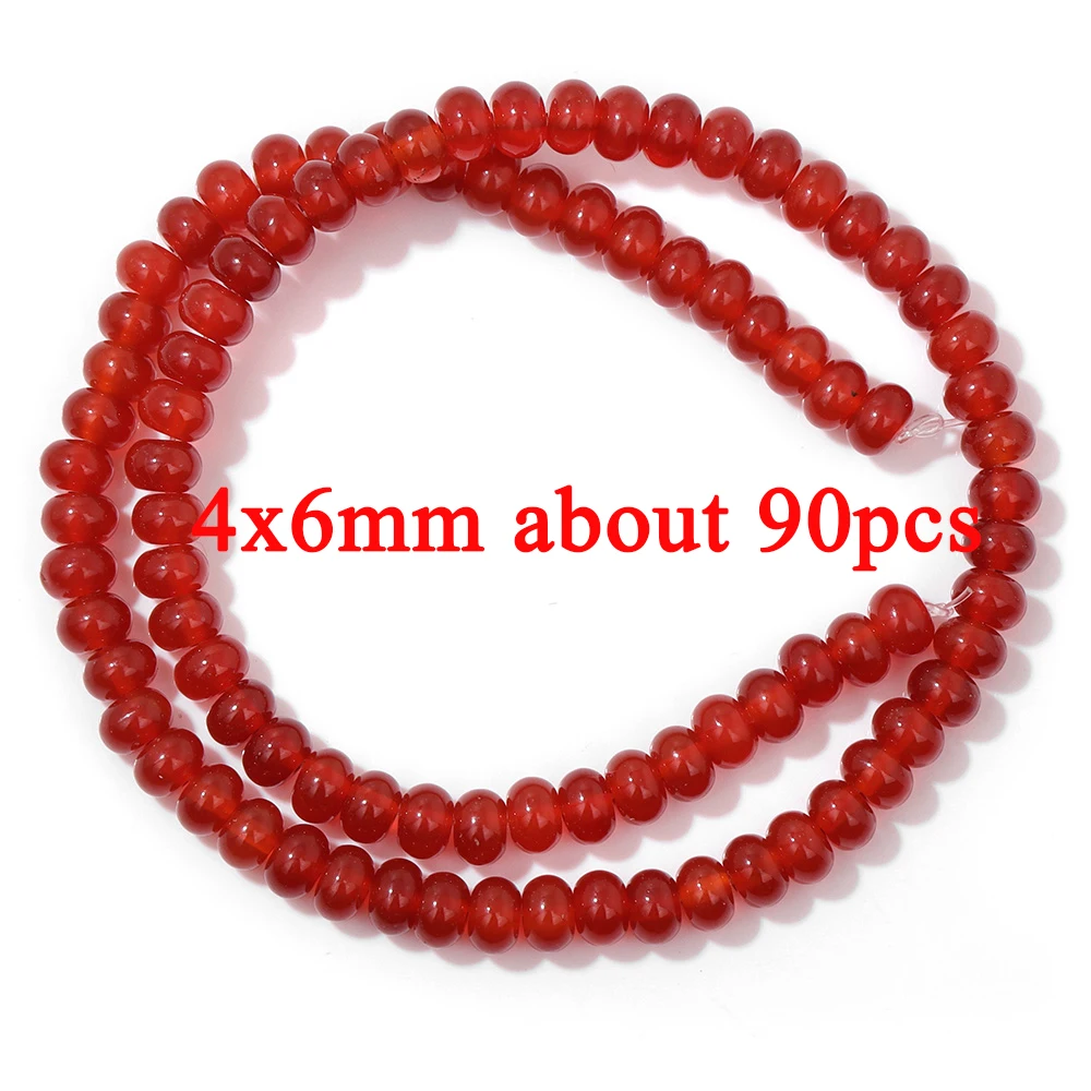 Großhandel Natürliche Rote Karneol Stein Perle Runde Rondelle Münze Agat Lose Spacer Perlen Für Schmuck Machen Armband Halskette DIY – Detail 22
