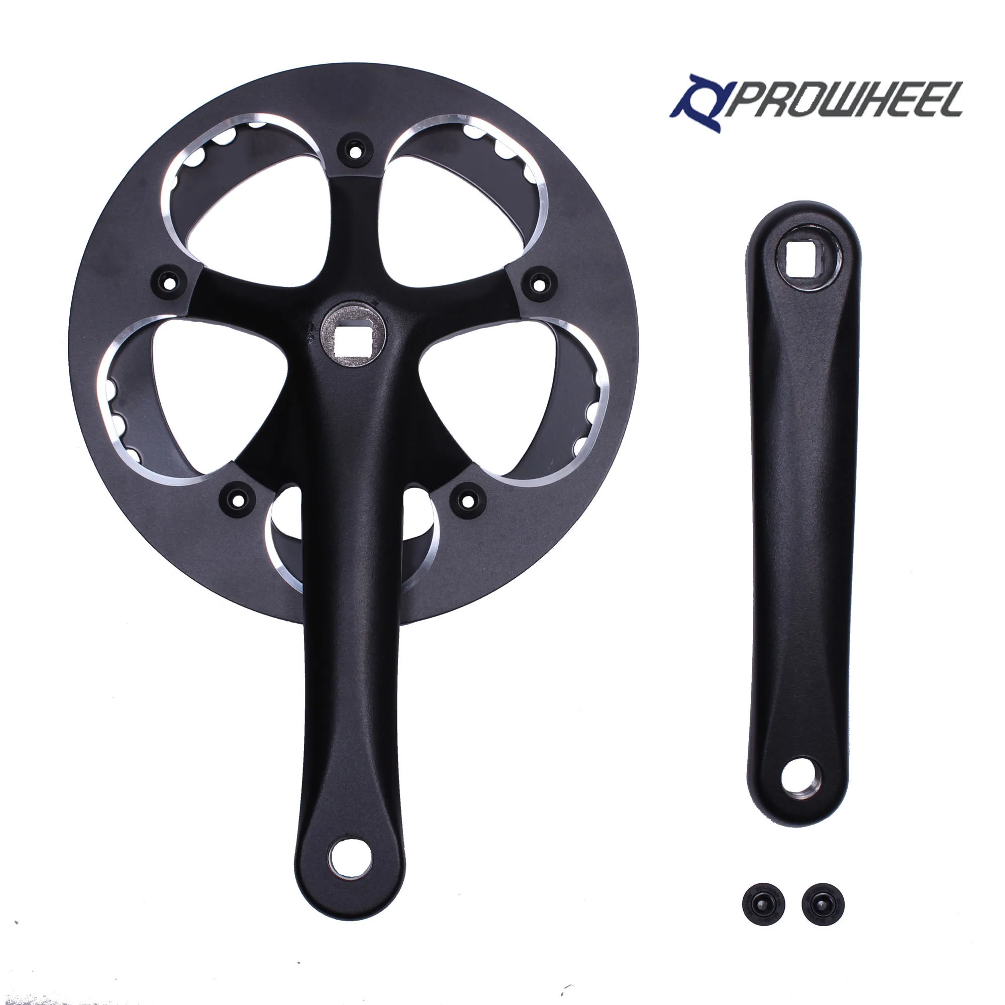 

PROWHEEL 42T 130MM BCD 170MM Bike Crankset ChainWheel and Replacement Chain Guard,Compatible with City Bike,MTB,EBIKE,Cargo