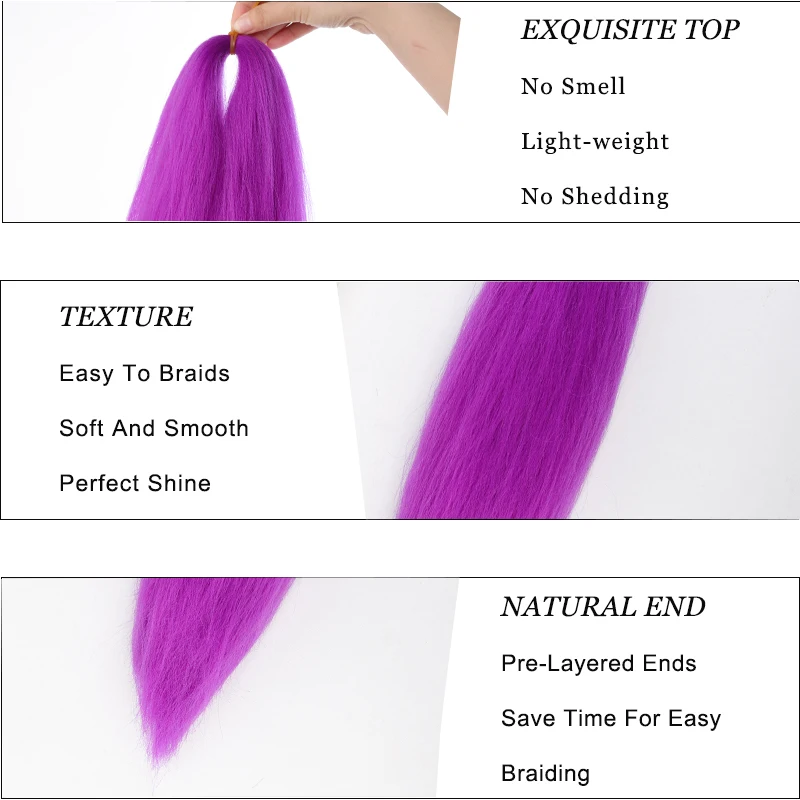 2-piece Set of 14 inch Short pre Stretched Synthetic Hair Extensions, Suitable for Braiding, Braids, and Curls (Easy to Style)