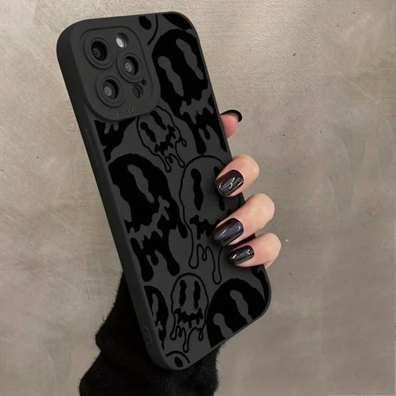 Spooky Ghost Face Silicone Phone Case