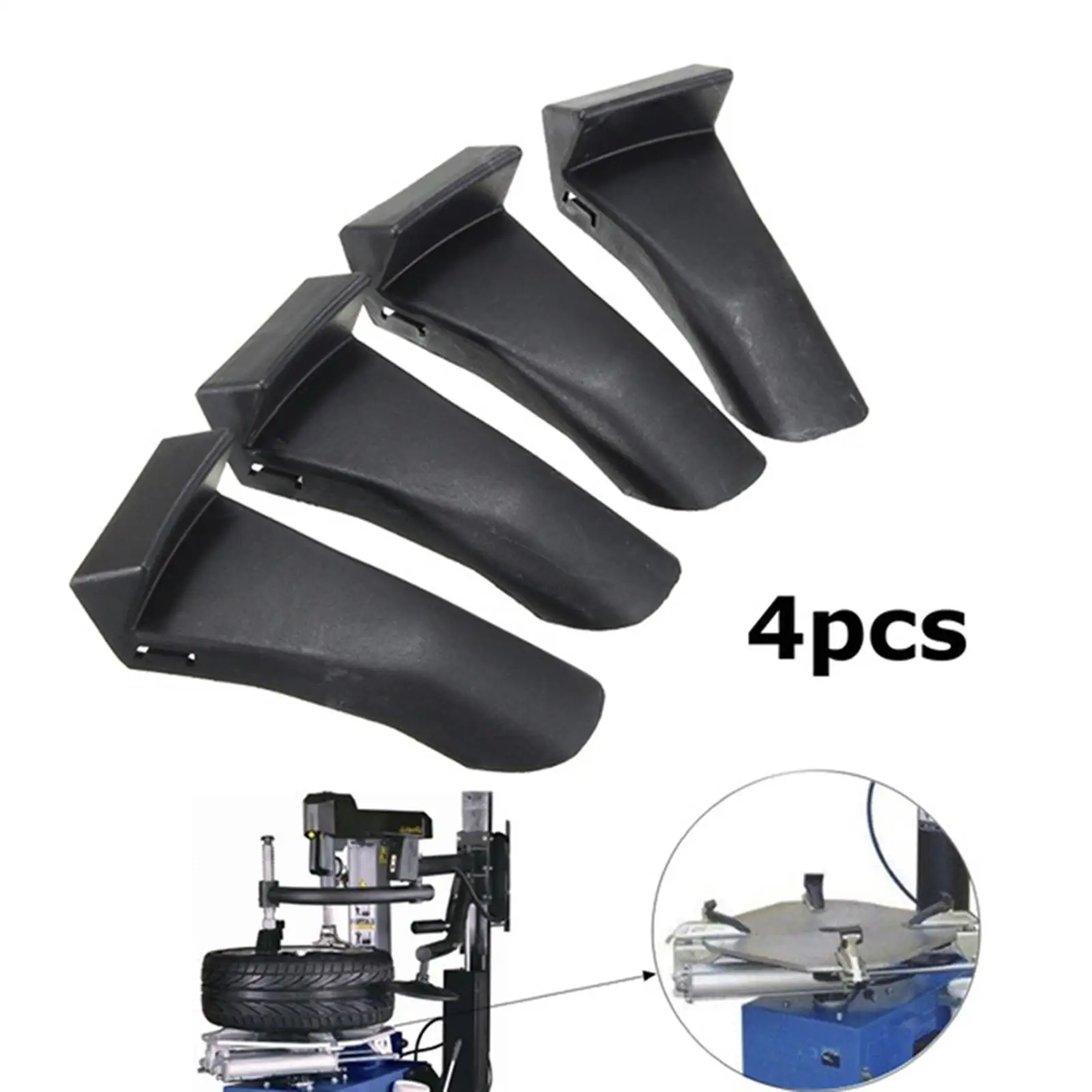 

4 Pieces Tire Changer Plastic Inserts Jaw Clamp Cover Protector Professional