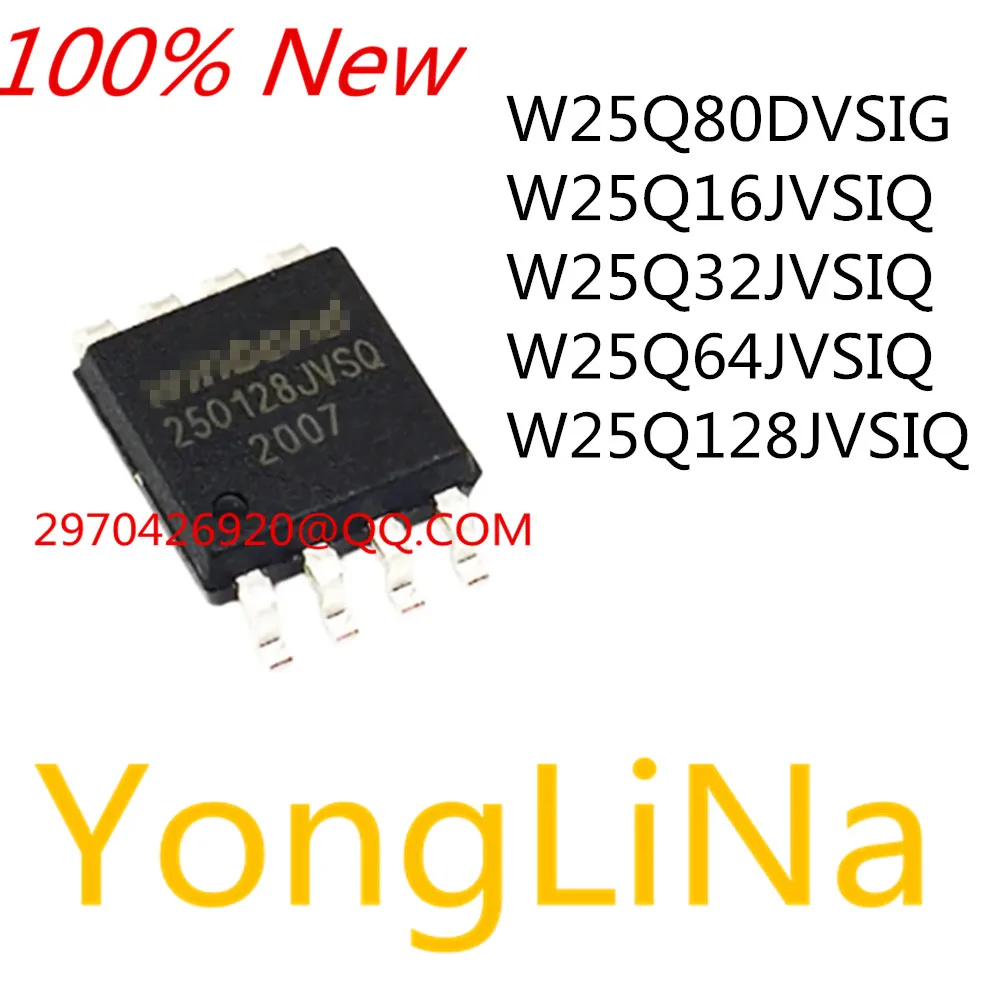 

100% New IC Chips W25Q80DVSIG W25Q16JVSIQ W25Q32JVSIQ W25Q64JVSIQ W25Q128JV IC MCU Chip SOP-8SIQ