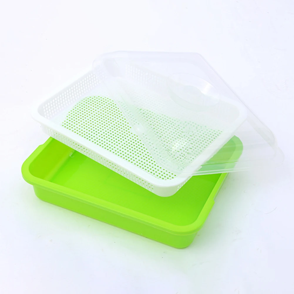 

Горшок для выращивания рассады, простой в использовании Набор для выращивания бобов с прозрачной крышкой и подносом для эффективного культивирования