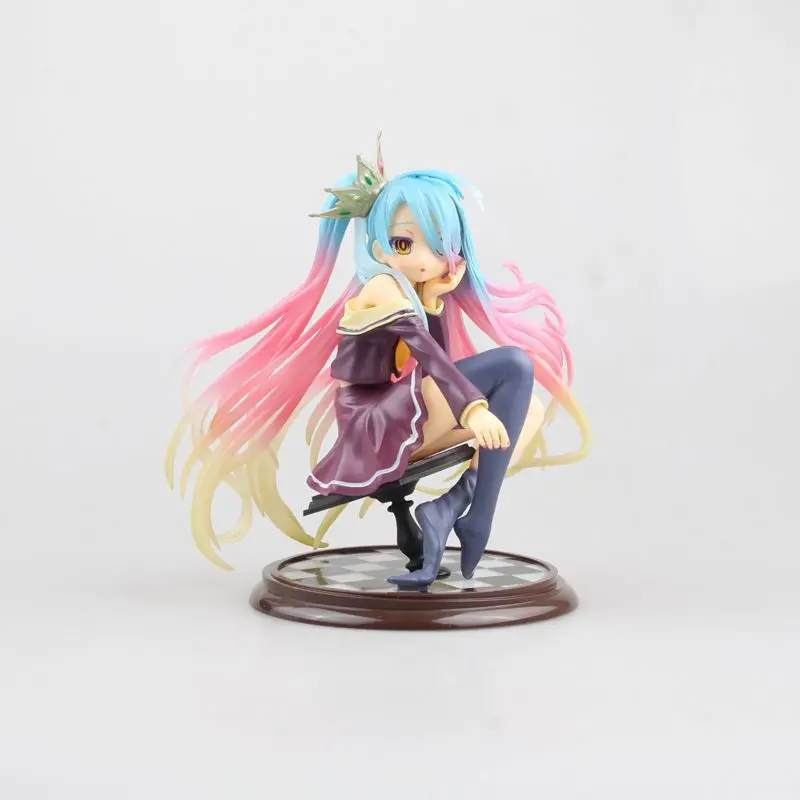 

Anime No Game No Life Shiro Sitting Position PVC Action Figure Collectible Model Doll Toy 15cm