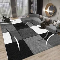Modern Geometric Carpet for Living Room Home Decoration Soft Flannel Sofa Table Large Area Rugs Bedroom Bedside Floor Mat Tapete 1