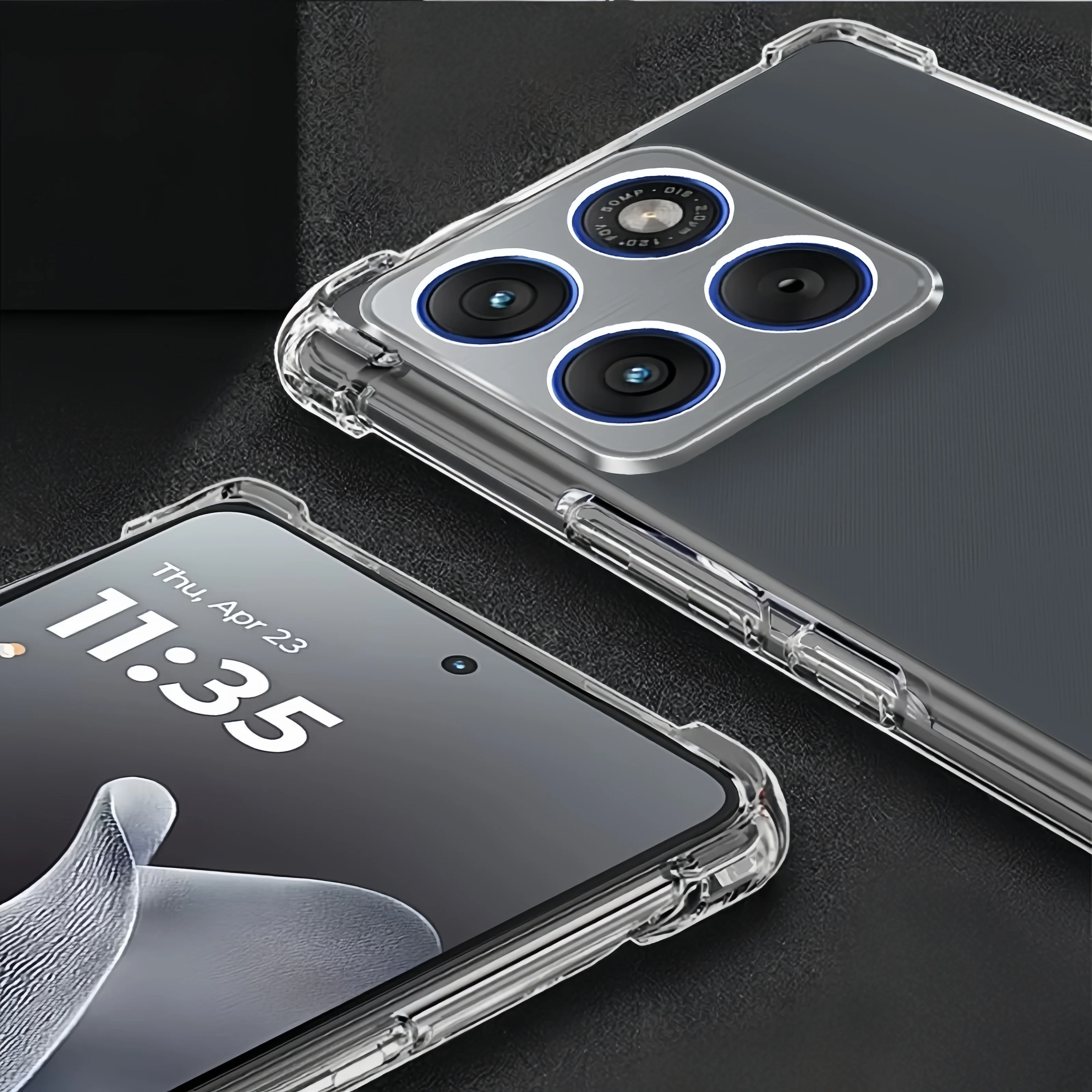 Clear Transparent TPU Shockproof Protection Phone Case